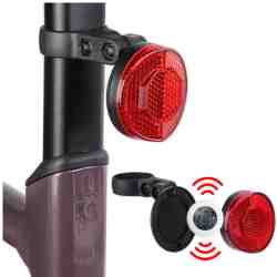 Fahrrad Rücklicht mit integriertem AirTag Fach für Diebstahlschutz und Sicherheit